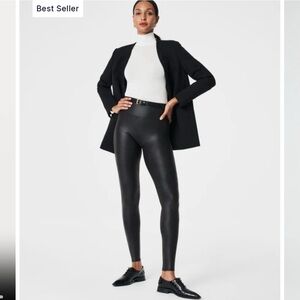 EUC Spanx Faux Leather Leggings